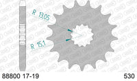 Pignone AFAM 88800NR-18 Passo 530 Con Gomma Antirumore